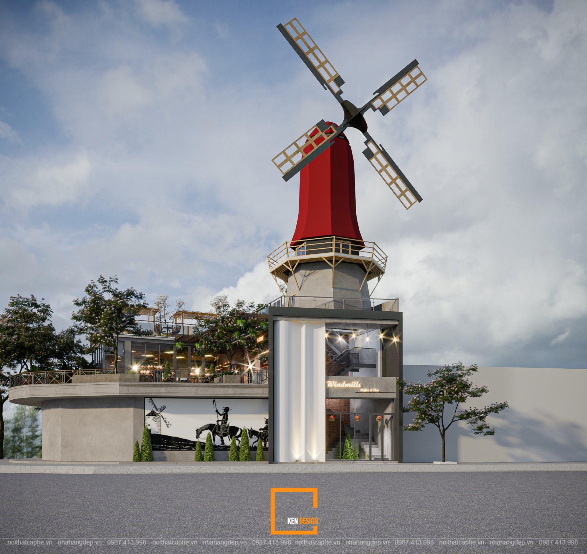 Windmills Coffee and Tea咖啡馆室内设计丨越南丨KenDesign-61