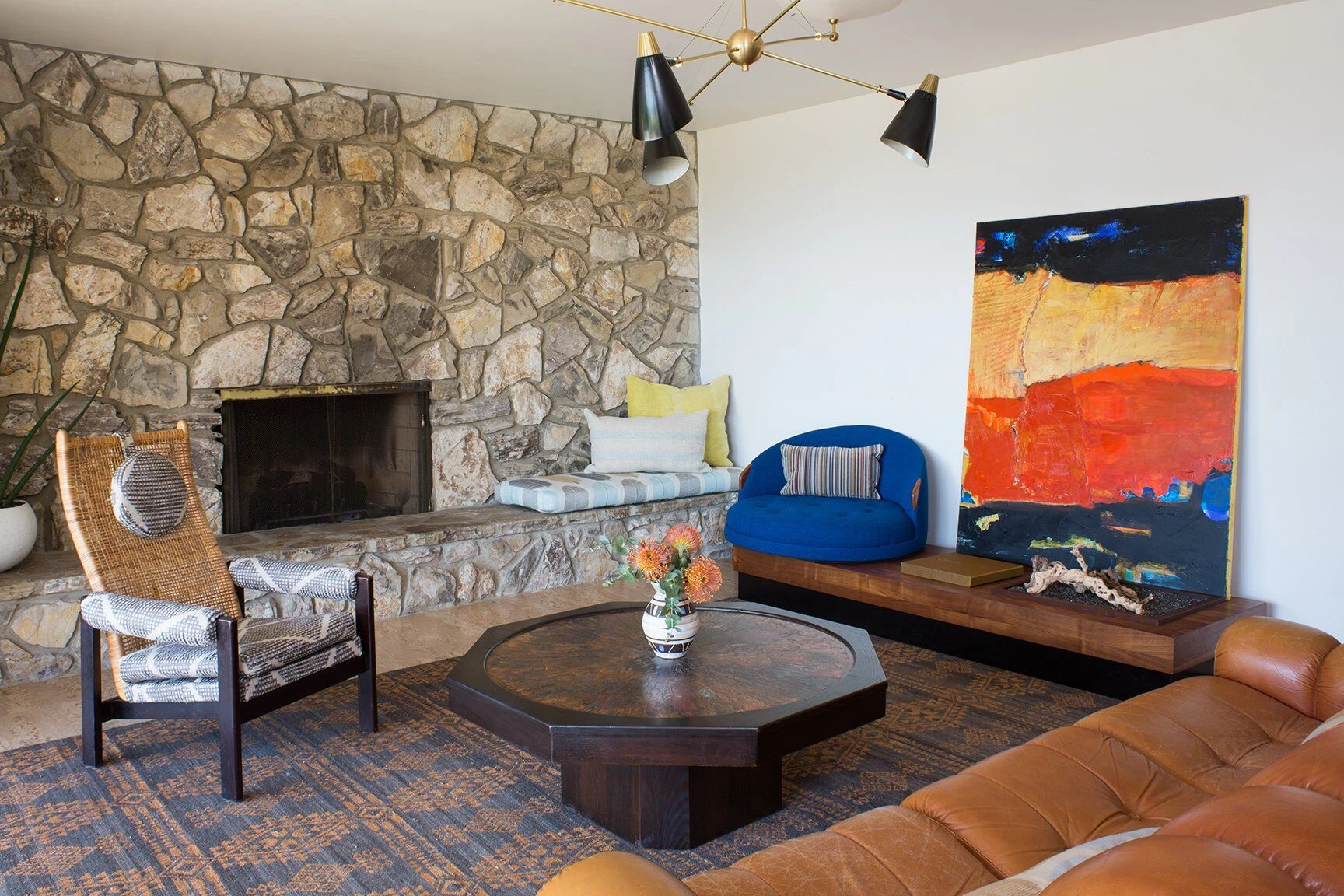 洛杉矶 50 年代乡村风格住宅的现代改造-15