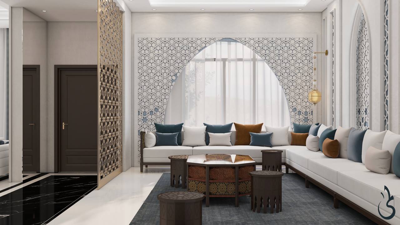 Blue Moroccan diwanyia-3