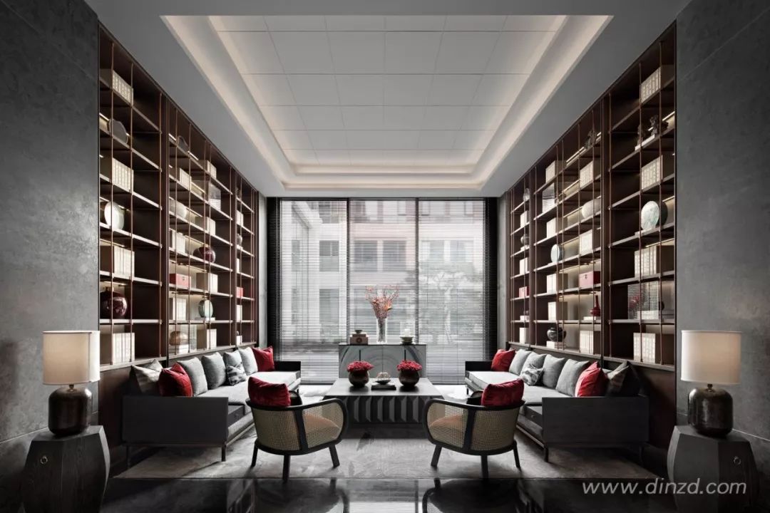 天津津门大院售楼处 | 古韵墨色与现代材质的完美融合-40
