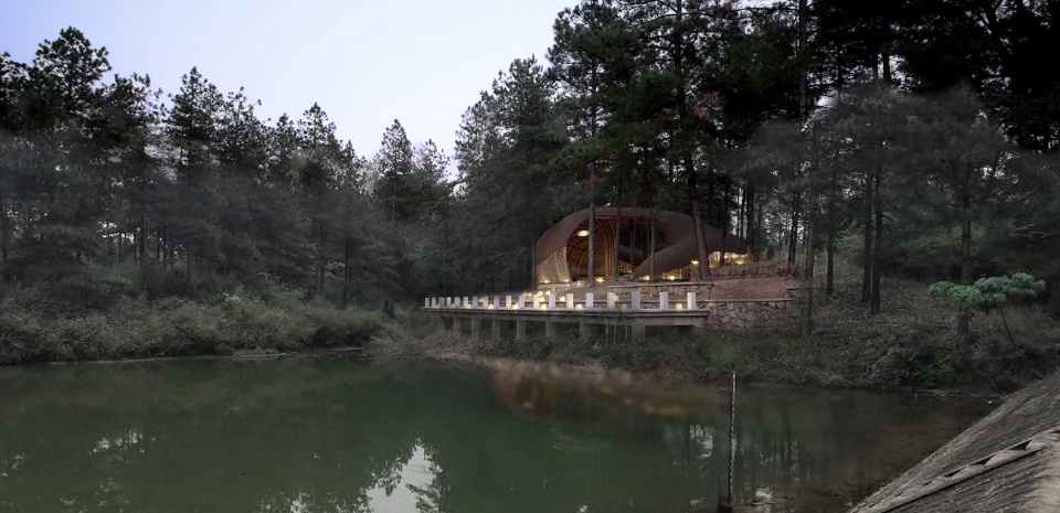 阴阳交融的「YU 舍」——竹构建筑的生态美学-9