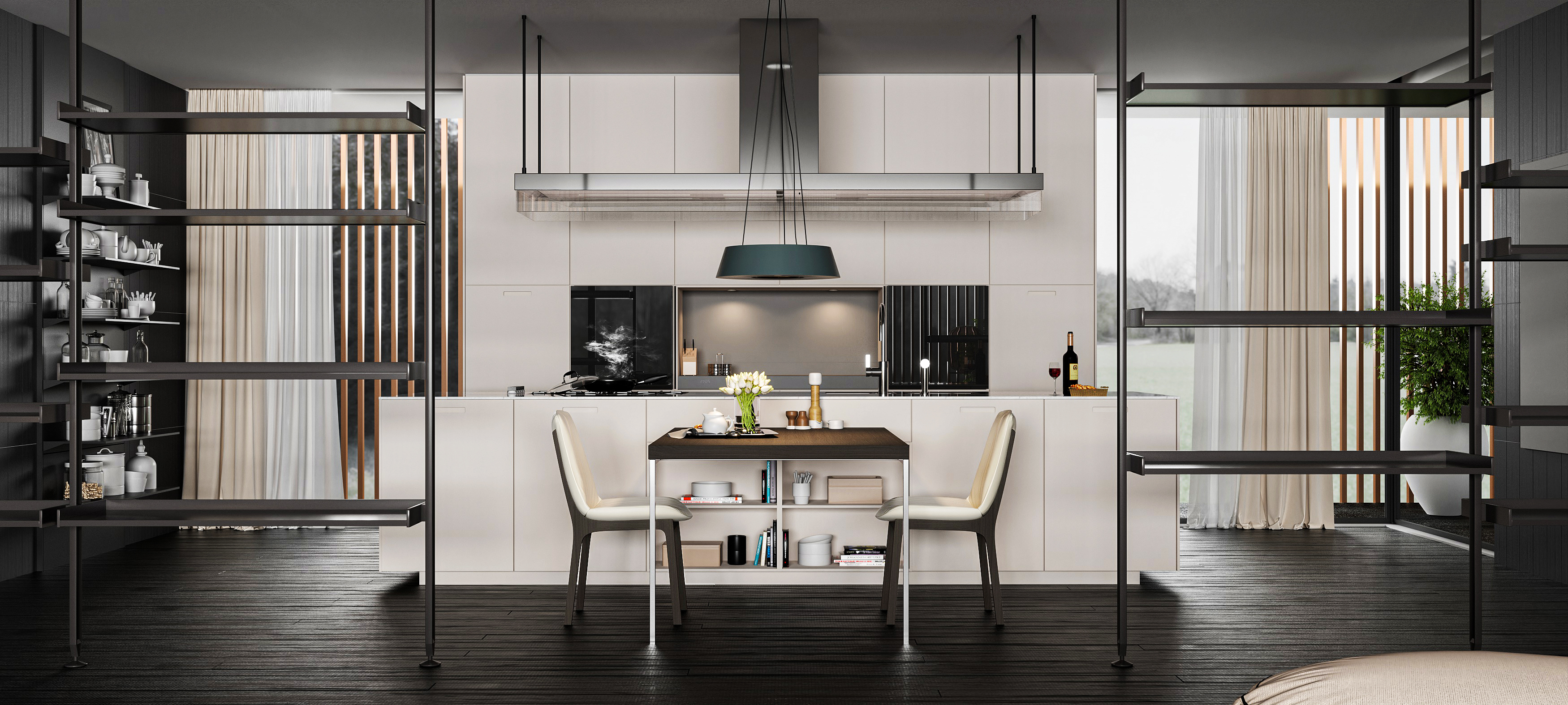 侘寂风-写实室内风格渲染-9