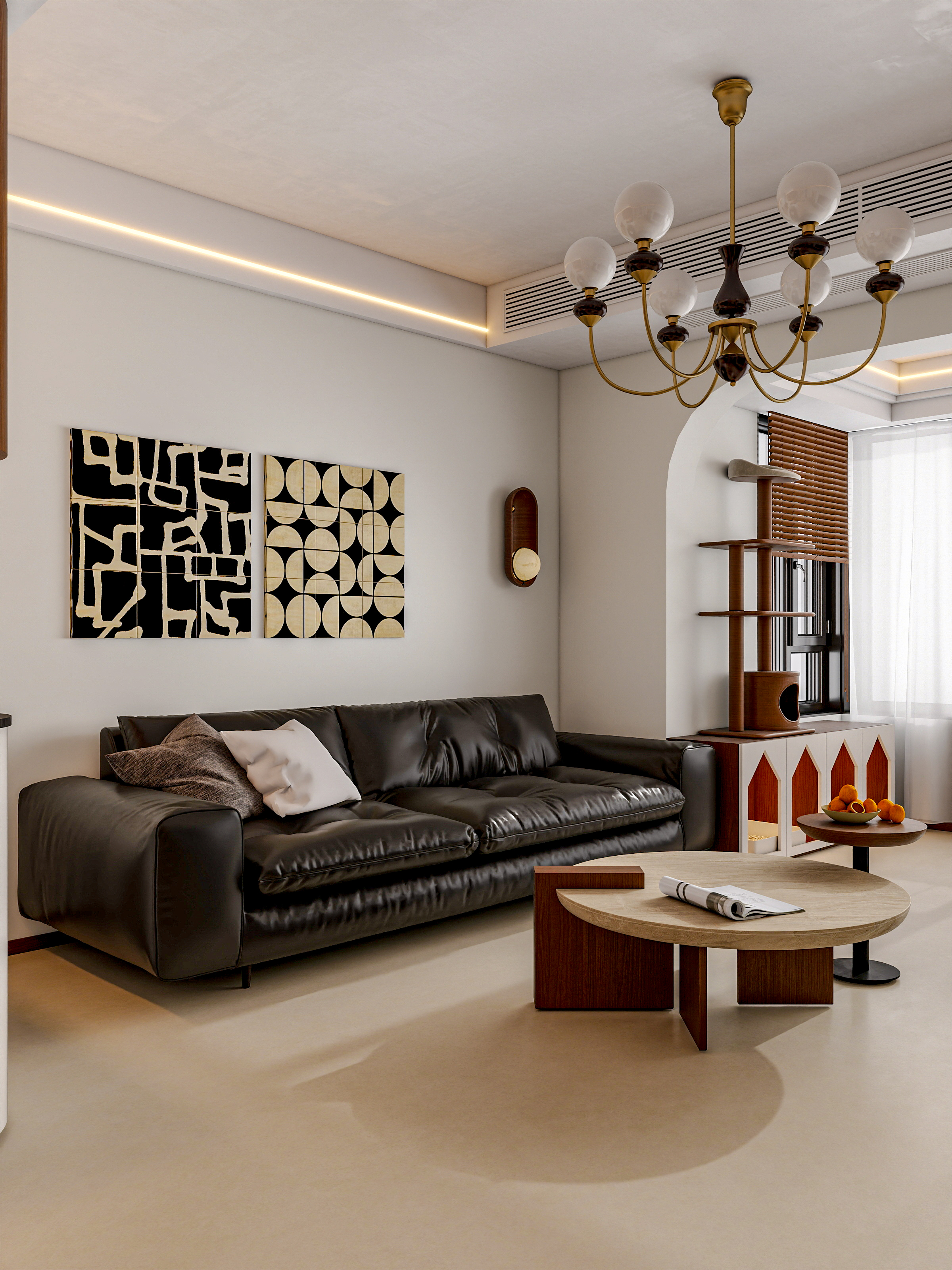 四川成都中海锦江城花涧（109平方中古风三居室）-2