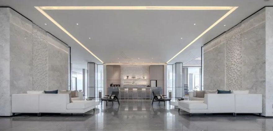 融创南昌·玖玺台销售中心 | 现代简约中的艺术与自然共生-16