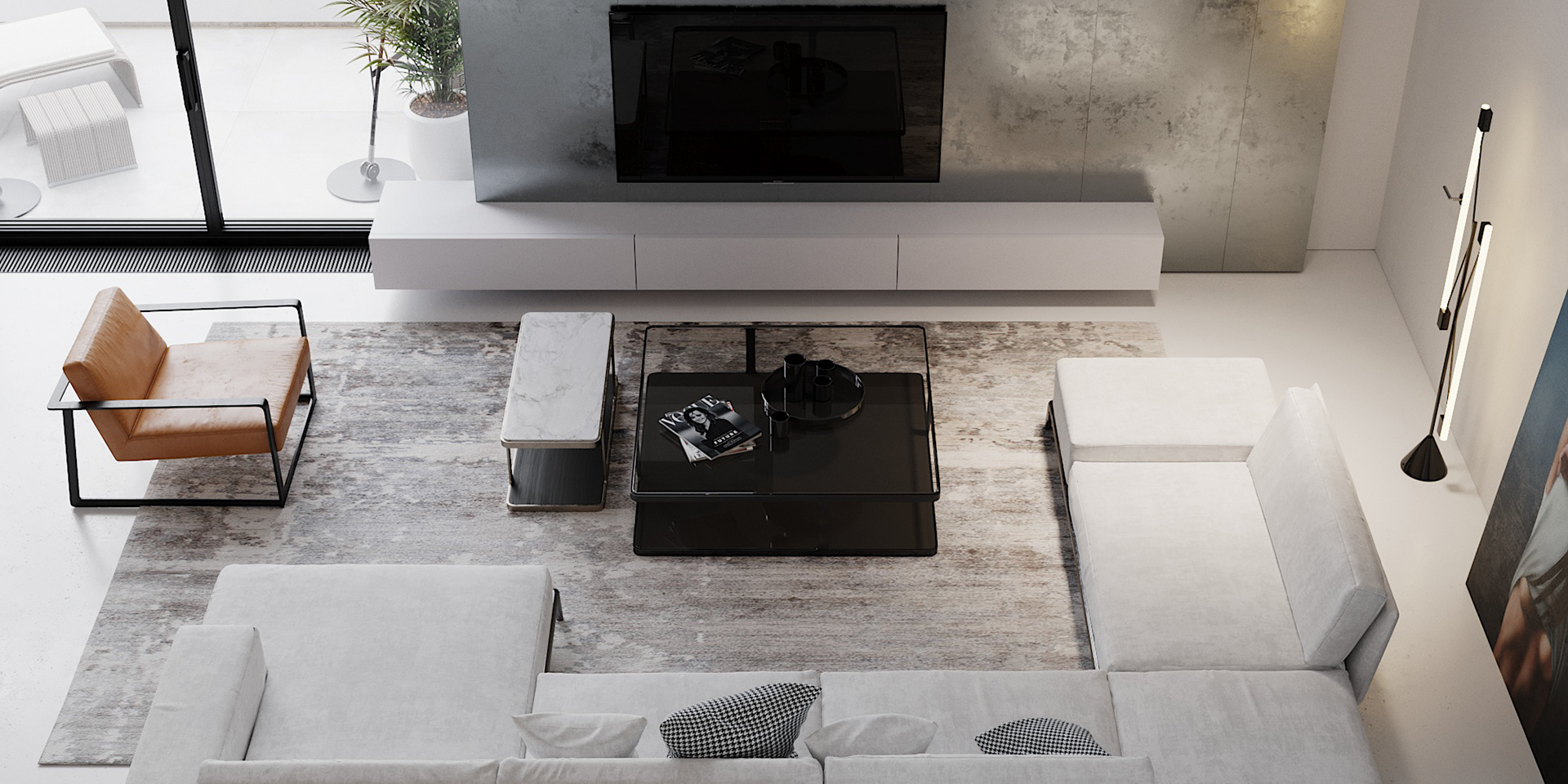 简约风客餐厅设计方案-11