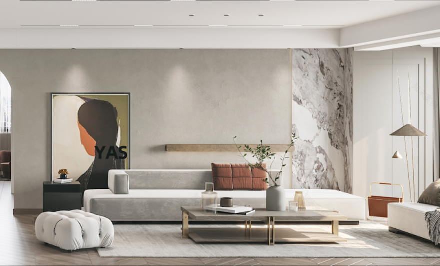 现代轻奢风家居设计案例赏析丨中国北辰丨浅尺住建-6