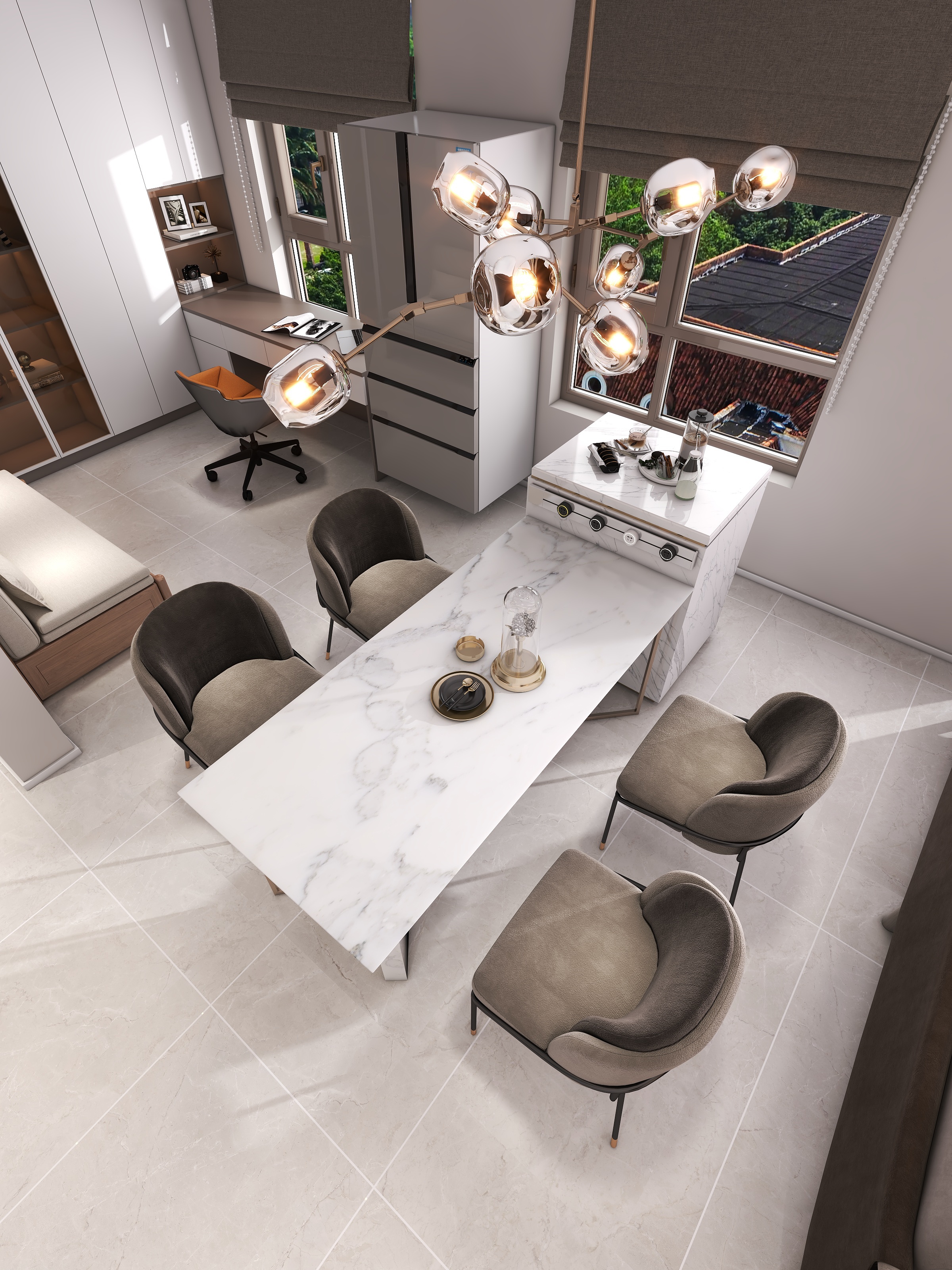 四川成都朗基香颂天府二期（113平方现代简约四居室）-14