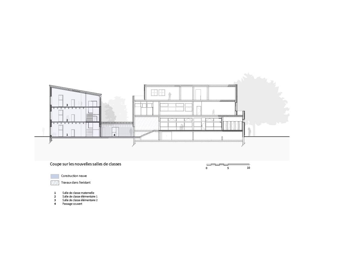 法国 Jean Macé 学校温暖环保改造丨法国巴黎丨SOL 建筑事务所-38