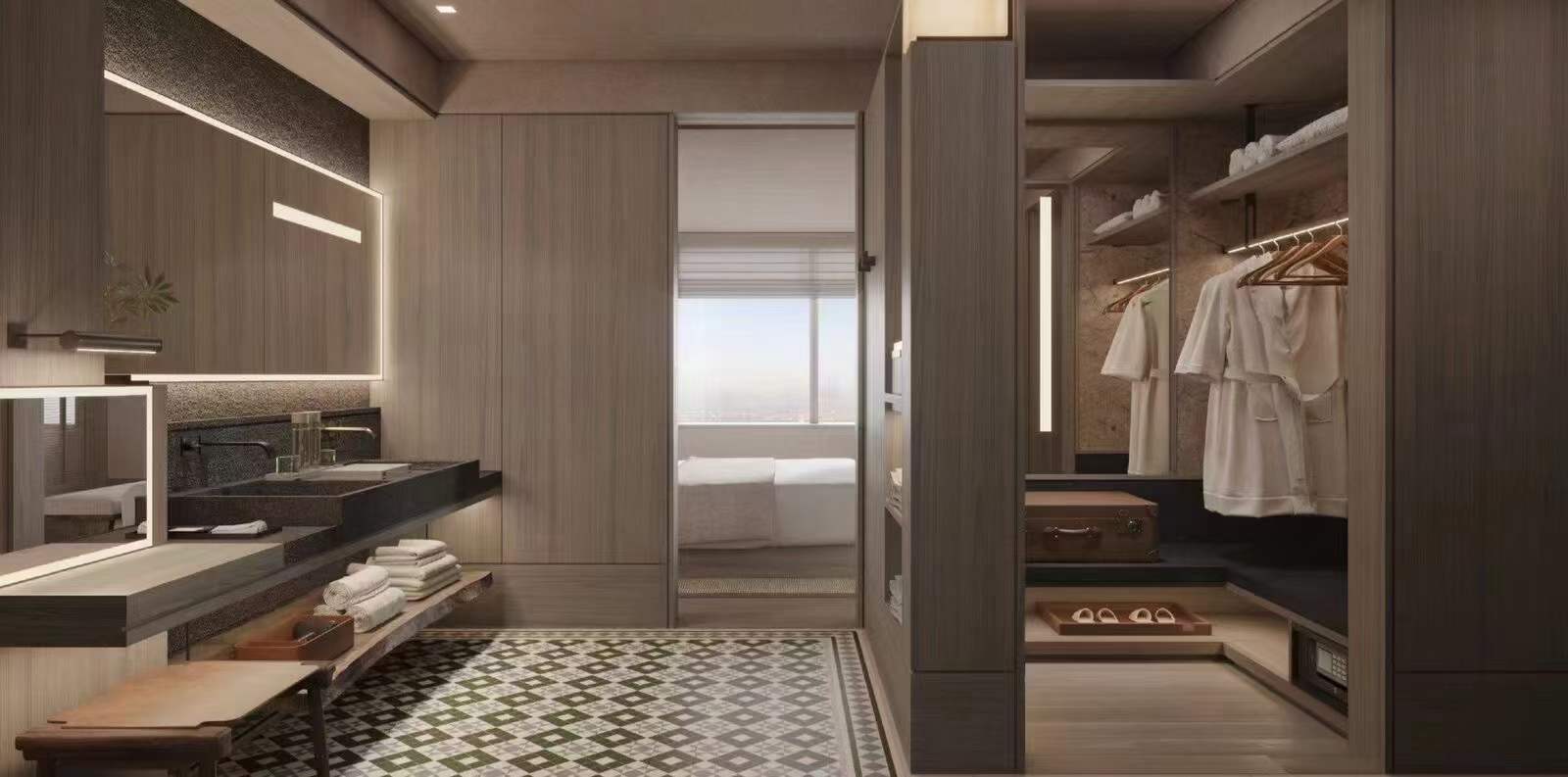 酒店|以简约为主,空间内没有复杂的造型设计-4