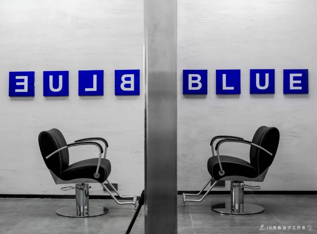BLUE Hair Salon · 天空之境,蓝色美学空间丨JD 集點设计工作室-36
