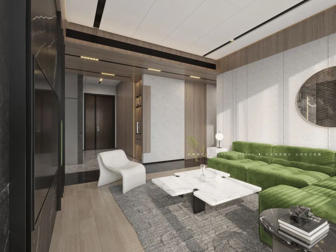 广州·椿舍空间设计,简约线条勾勒春意生活-21