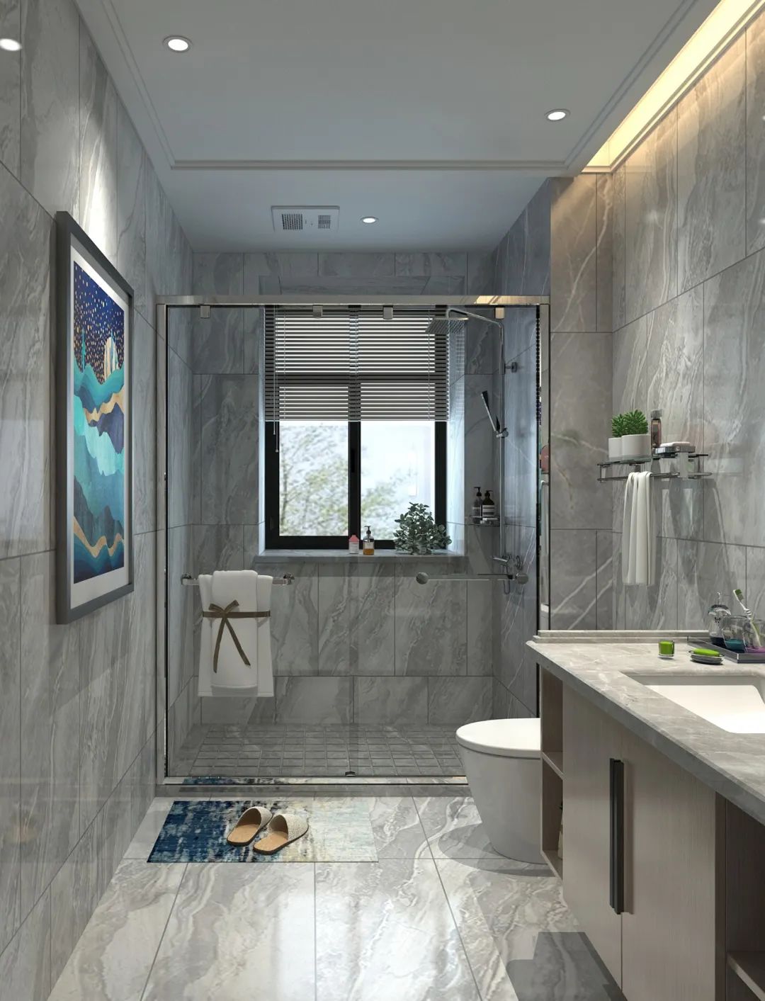 现代中式沿湖公馆，传统与舒适的完美融合-47