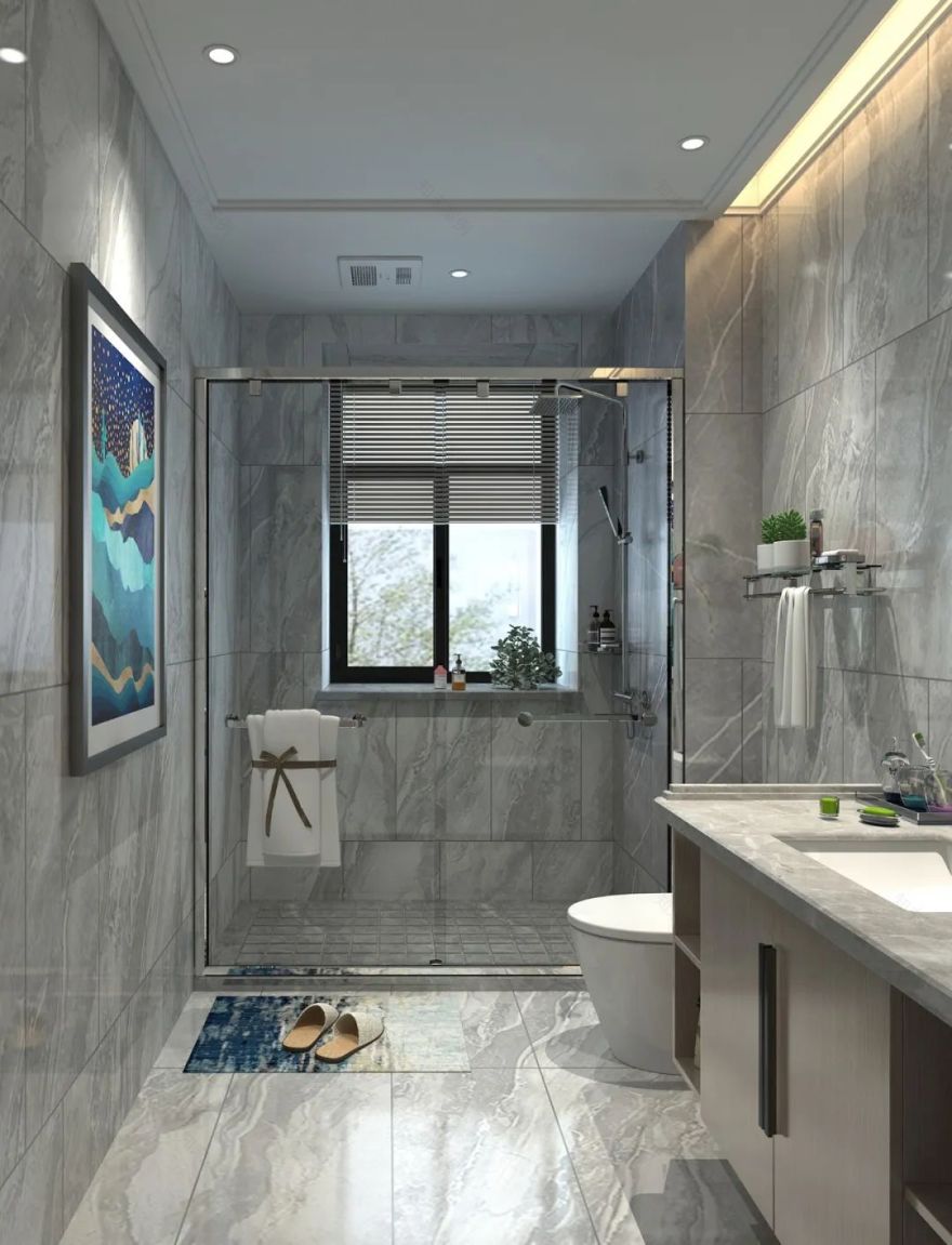 现代中式沿湖公馆,传统与舒适的完美融合-47