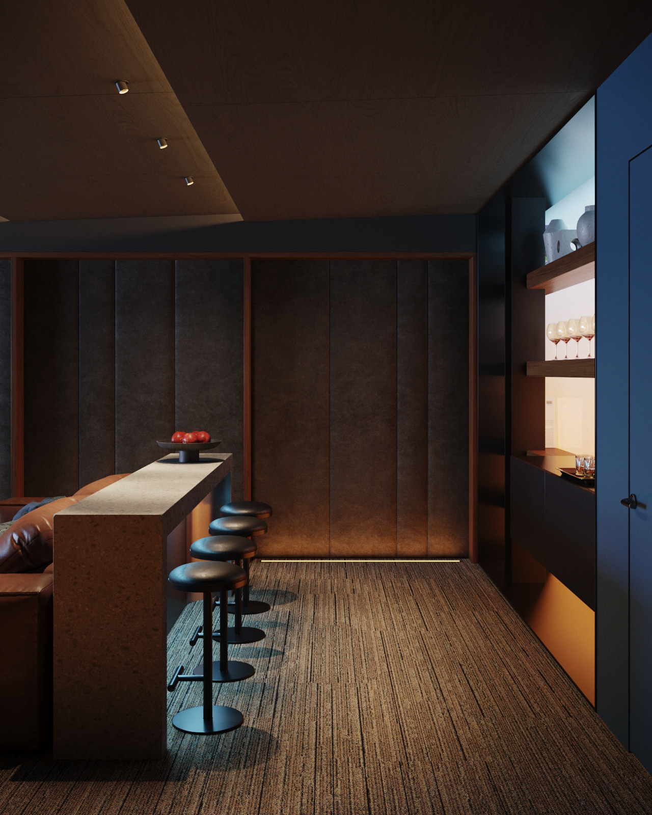 Contemporary house| Home cinema theatre-3