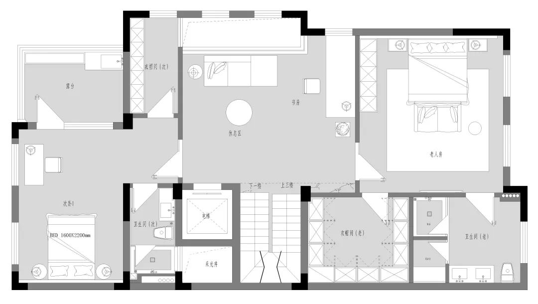 现代轻奢别墅设计丨山水装饰集团-18