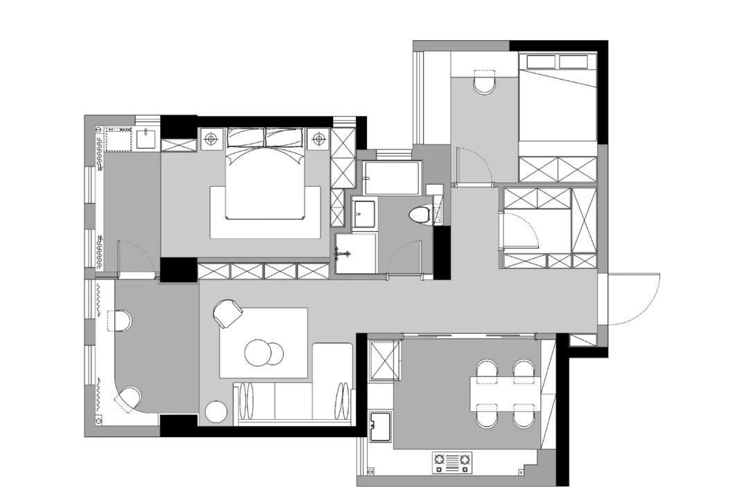小户型逆袭,猫奴一家三口的幸福宅-5