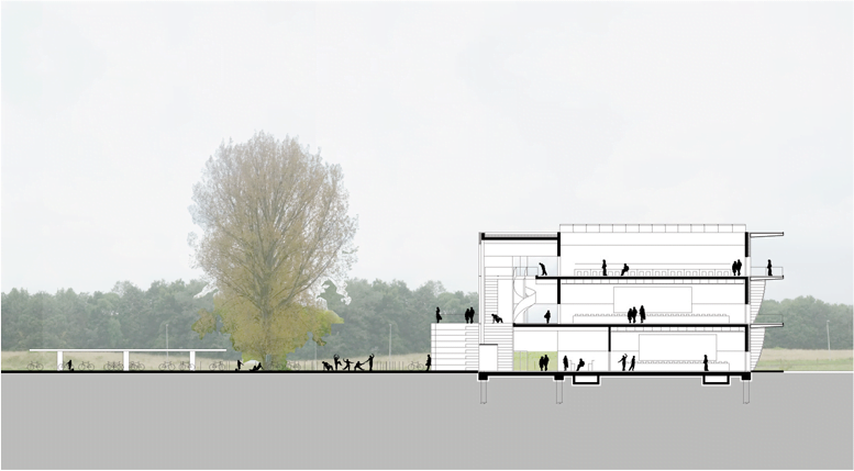 O 楼 学院楼

注：这里gebouw可能是荷兰语等语言中建筑、楼的意思，O推测是该建筑的编号之类，faculty building常见意思是学院楼  丨比利时安特卫普-7