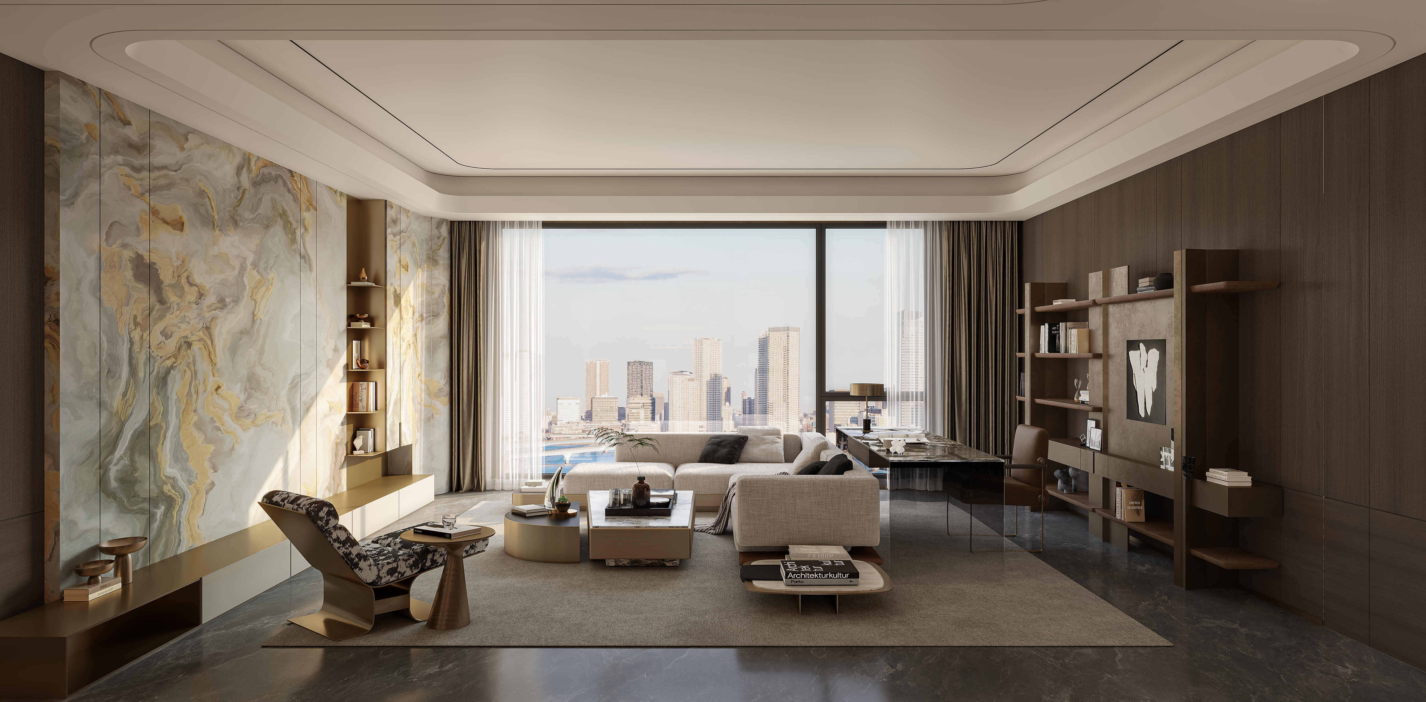 平层住宅的静谧氛围感 CR渲染案例分享-15