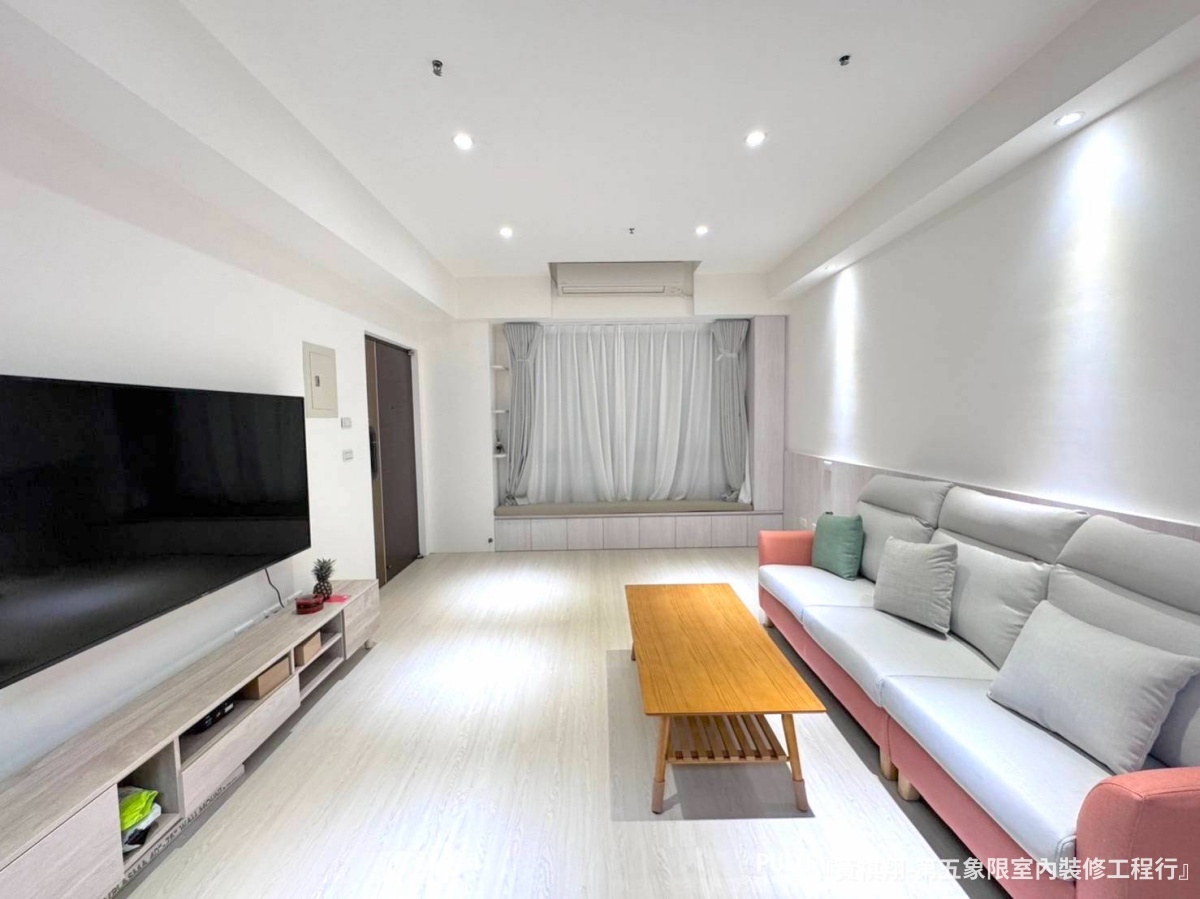 SPC石塑地板高雄21坪中古屋装潢项目丨中国高雄丨第五象限室内装修工程行-2