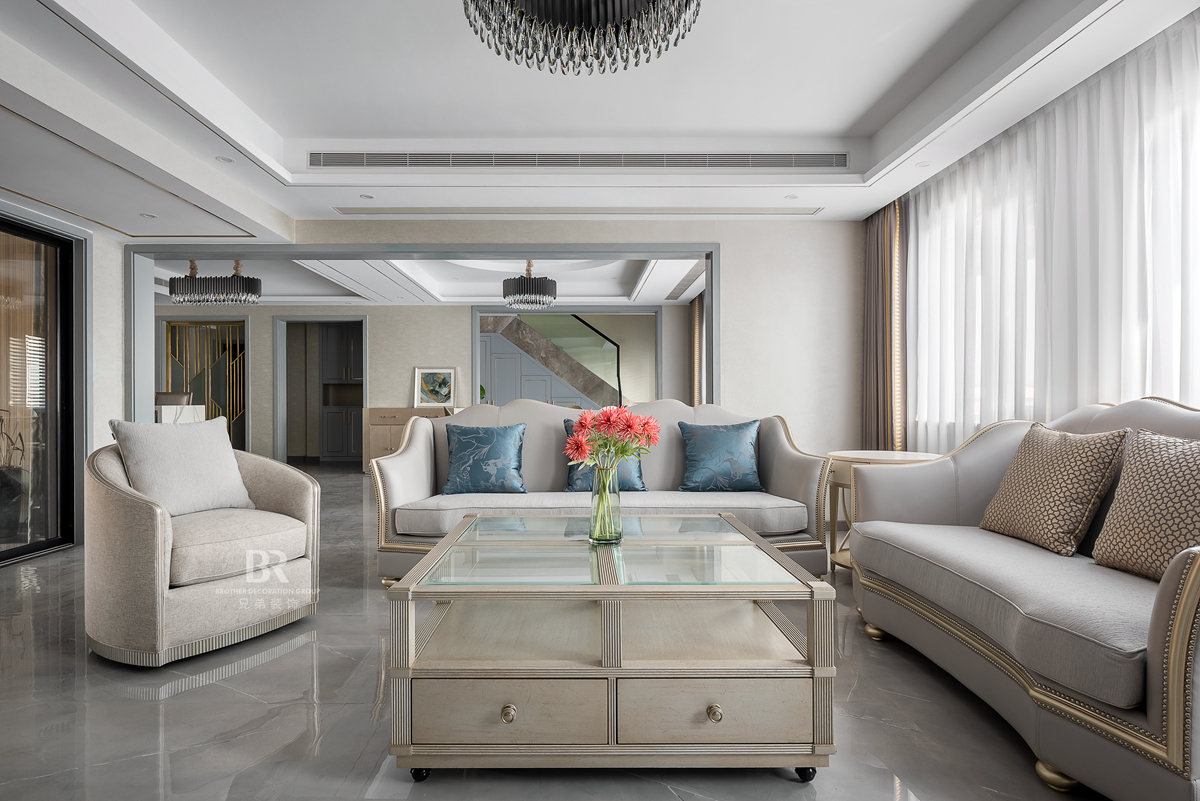 华宇天宫花城现代轻奢跃层装修设计-10