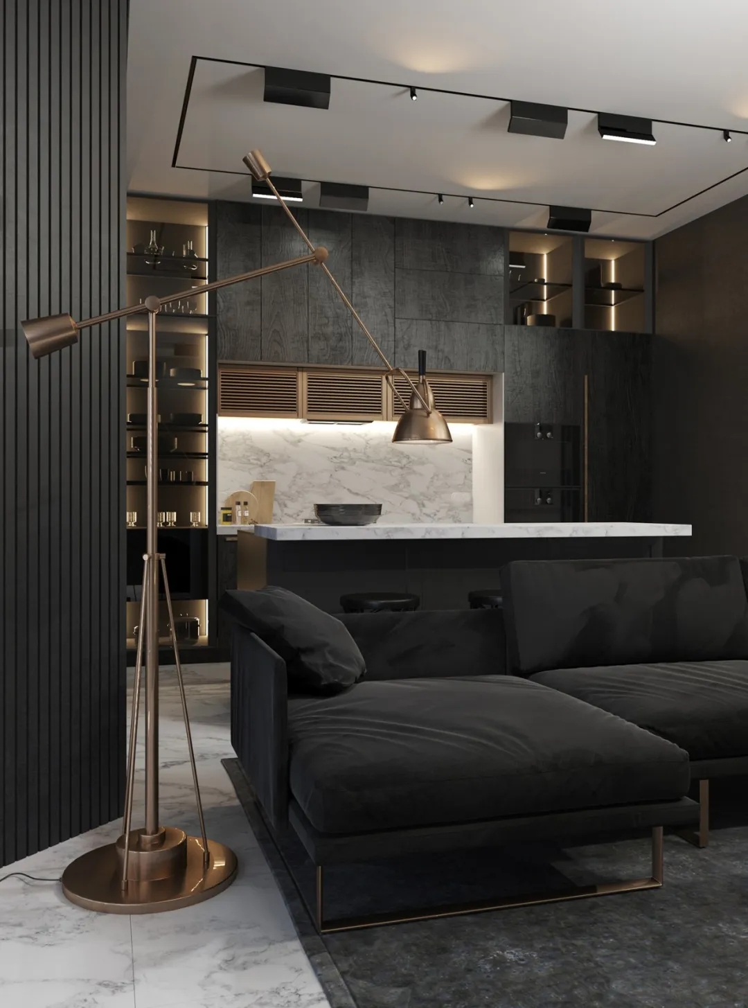 高级黑＋极简白的质感奢华-12