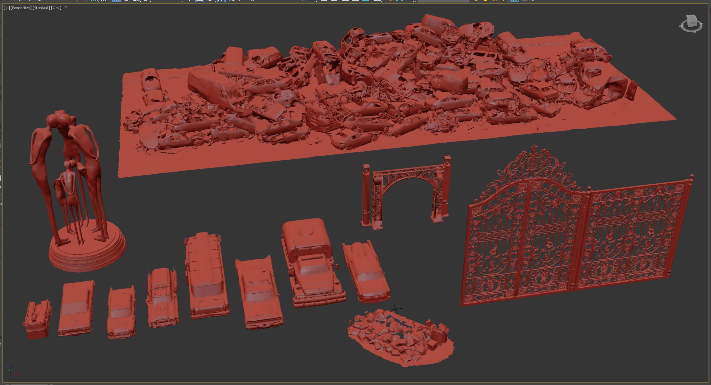 UE5 Dieselpunk winter city level (third-person) map-12