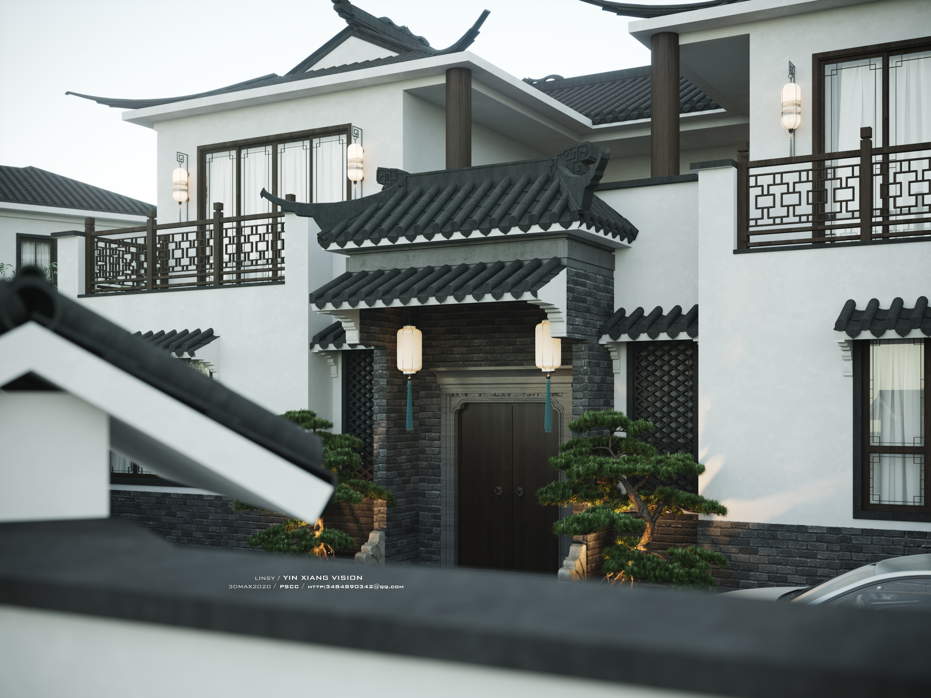 融合传统与现代的中式别墅设计-4