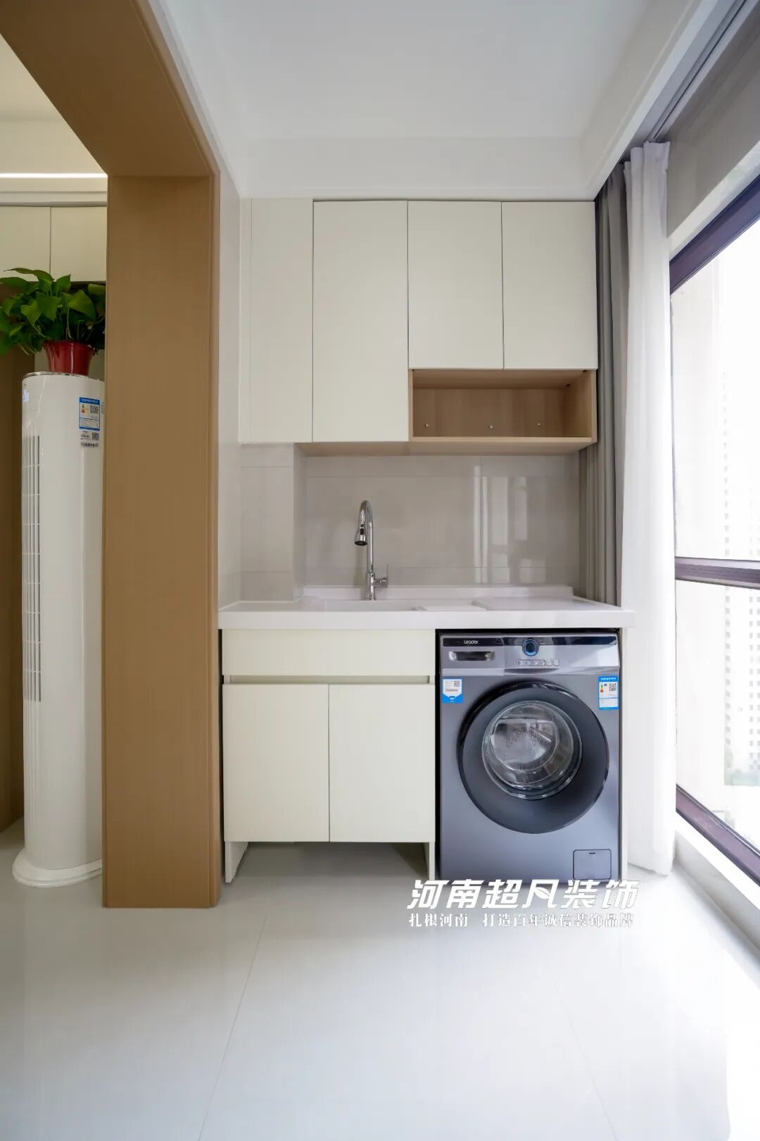 完工首发丨二七区名门橙邦·悦橙苑，124平现代风格，色彩纯粹简约大气-86