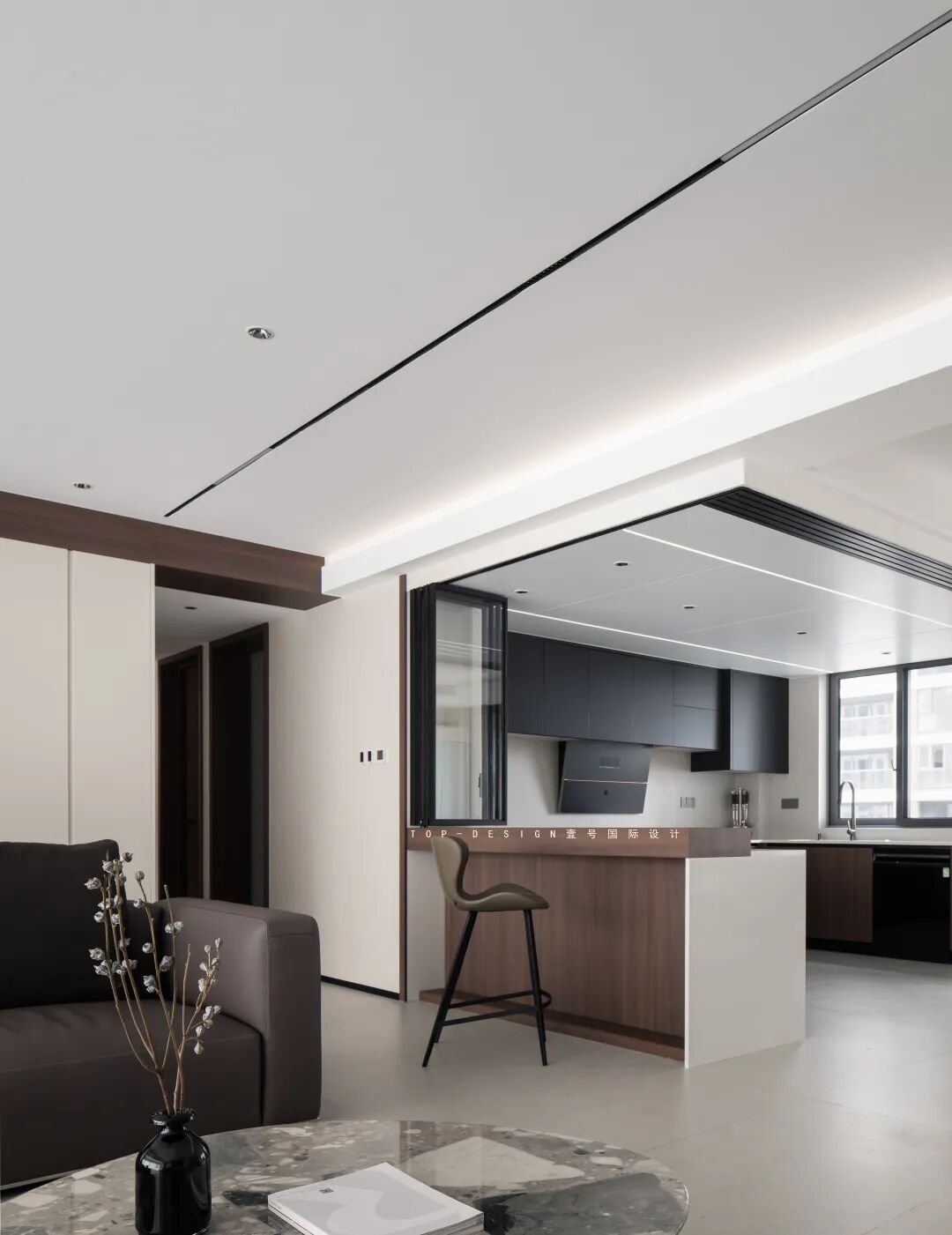 【壹号国际】实景拍摄 · 皮革,木调与光的意式协奏丨壹号国际设计-34