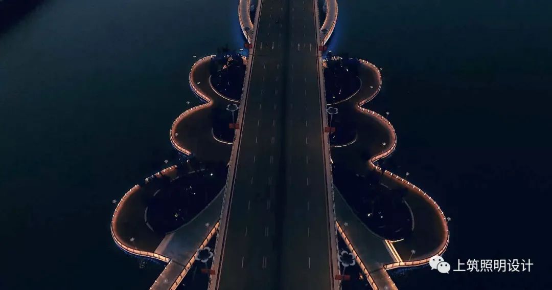 上筑国际照明设计 | 恒大海花岛入岛桥梁 | 浪漫花桥，光影交织-43