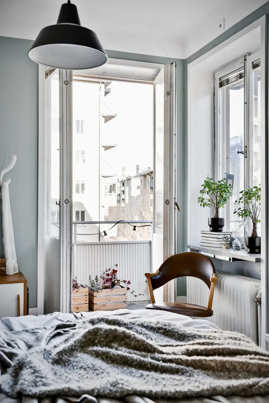 瑞典蓝色晨光公寓设计-8