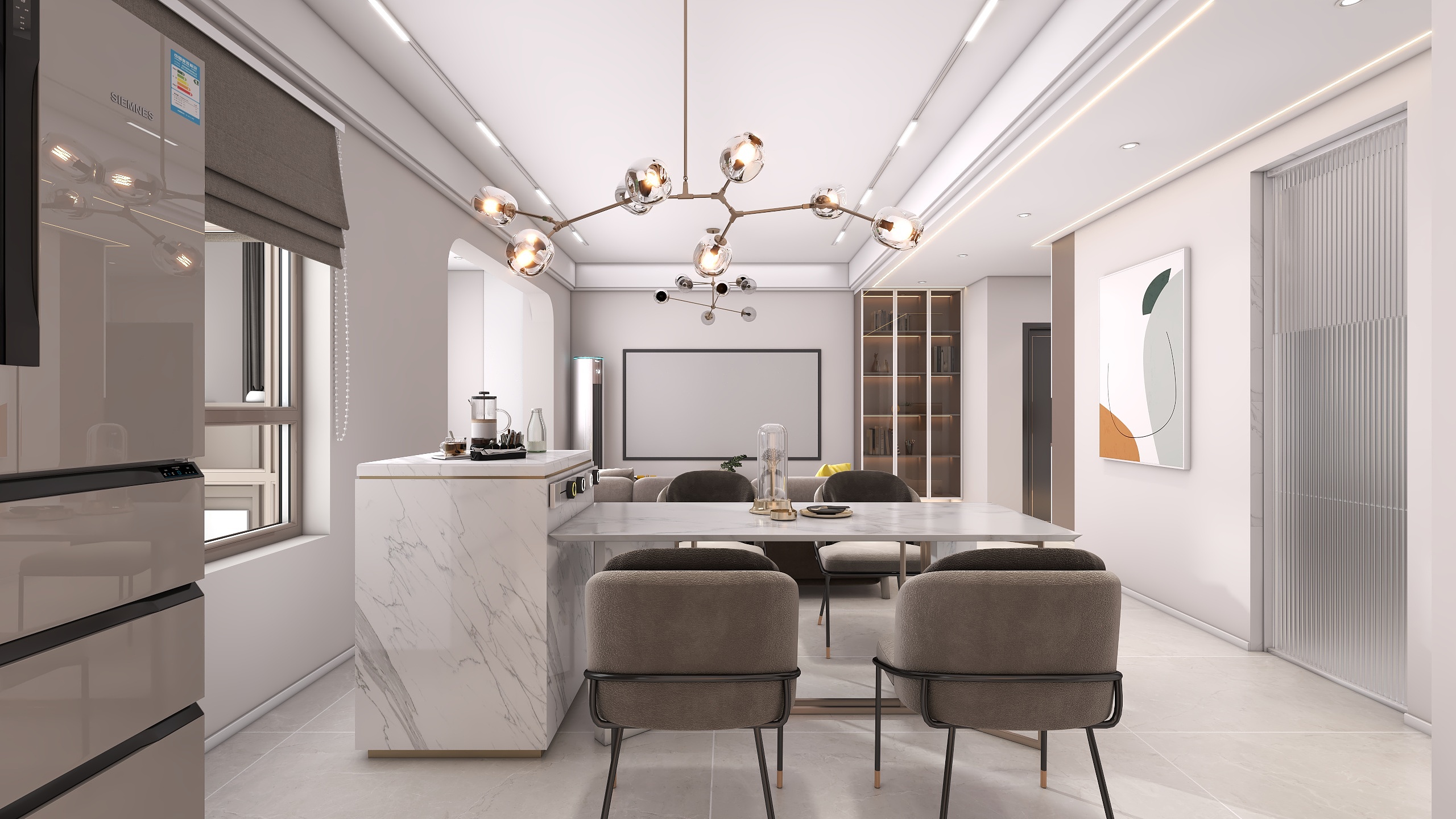 四川成都朗基香颂天府二期（113平方现代简约四居室）-20