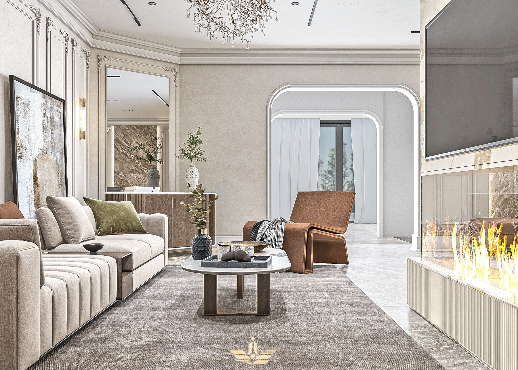 家庭起居室丨Sinam Studio-6