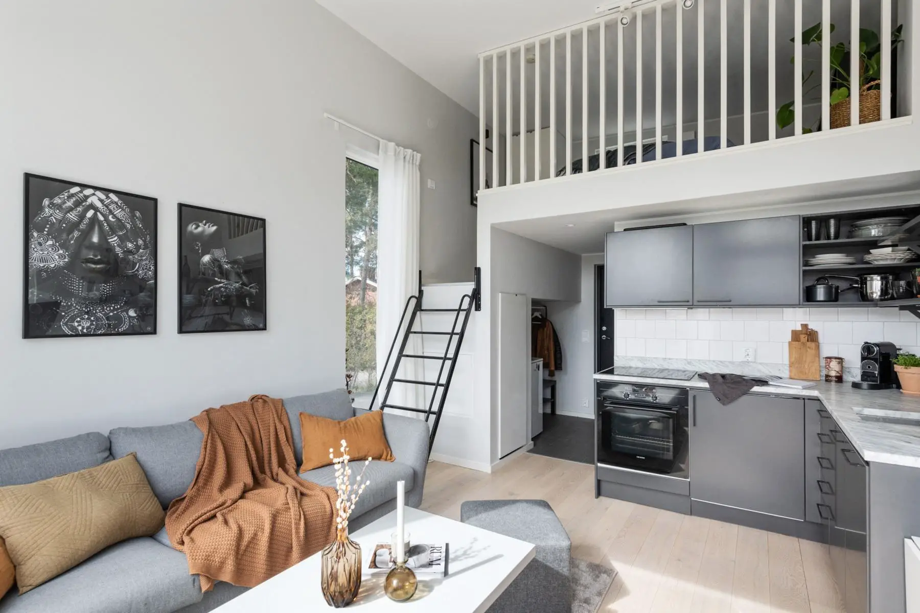 "21m²瑞典小木屋的巧妙设计"-2