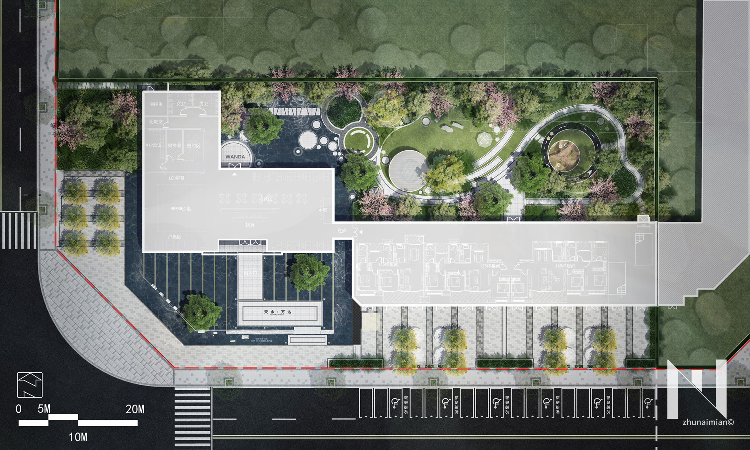 天水万达广场住宅示范区景观丨中国天水-12