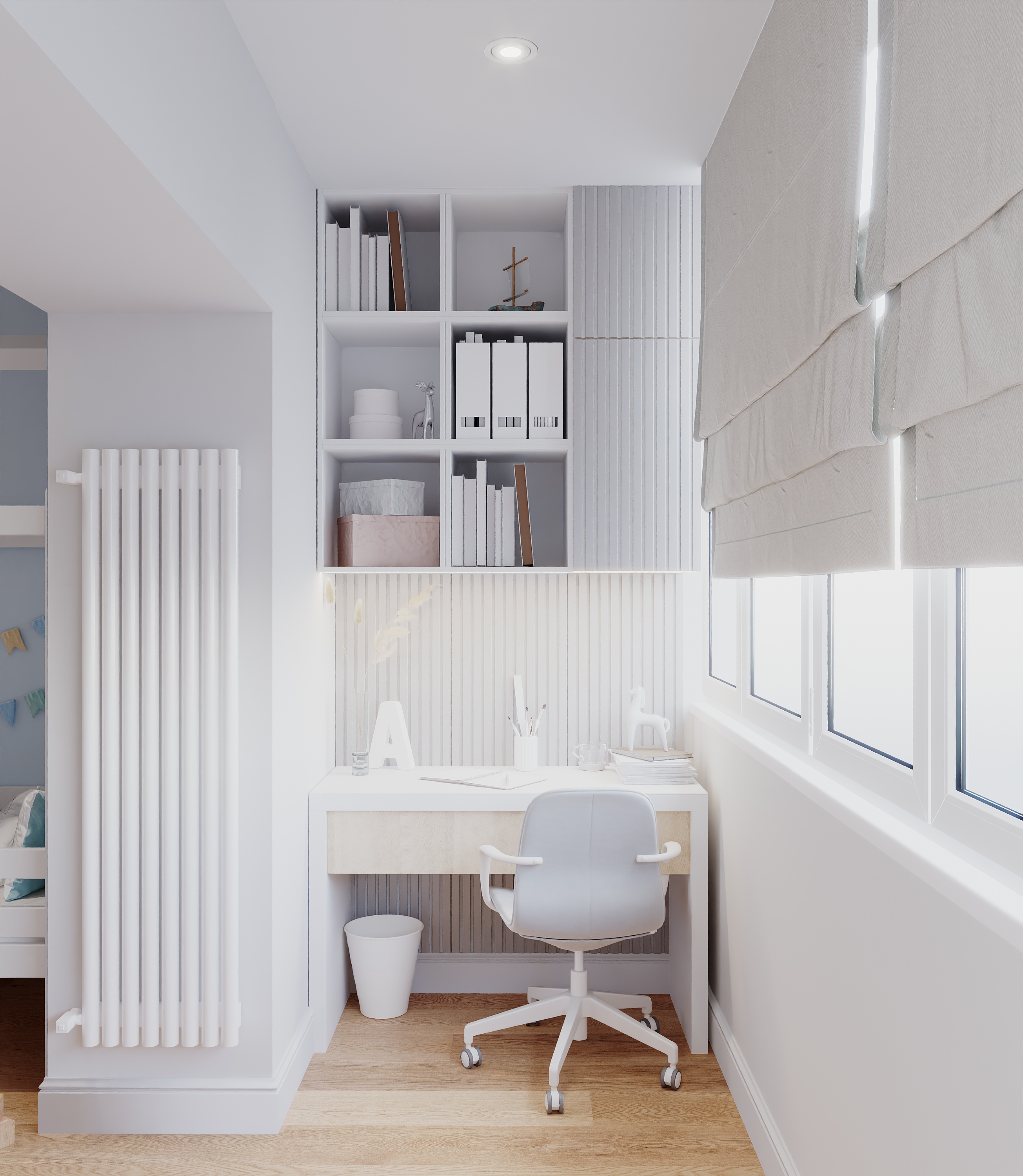 Детская в спокойной цветовой гамме-6