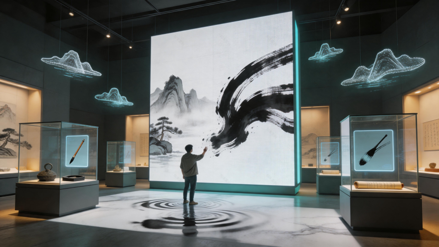 专注空间叙事:苏州展厅-0