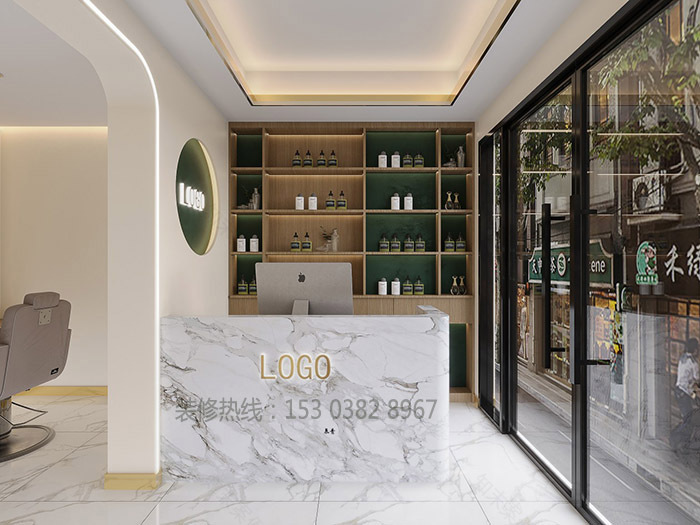美容院设计效果图赏析丨中国郑州丨郑州美容院装修公司-1