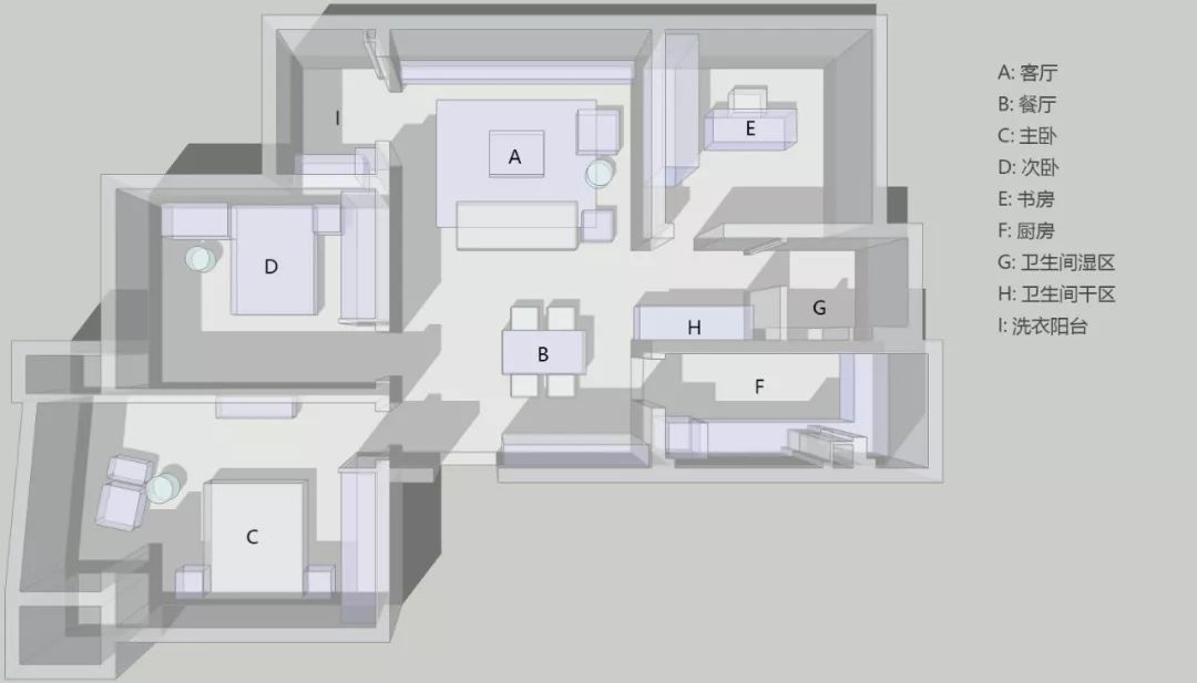 现代黑白灰格调的格林花园 120㎡设计-10