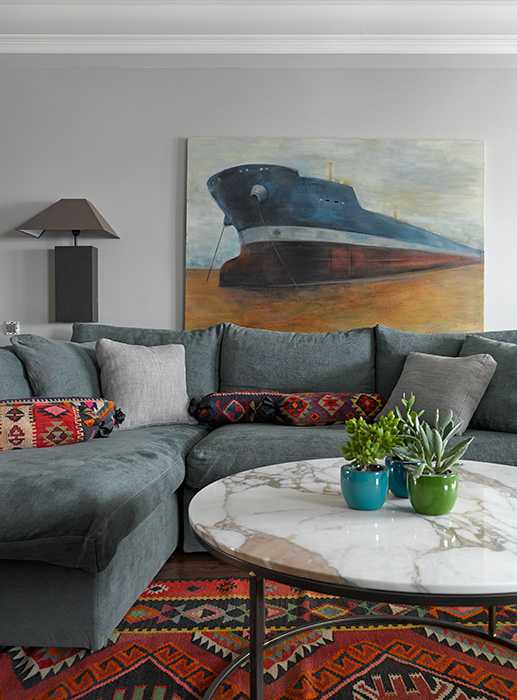 莫斯科 115㎡时尚公寓设计，年轻家庭现代宽敞家居典范-3