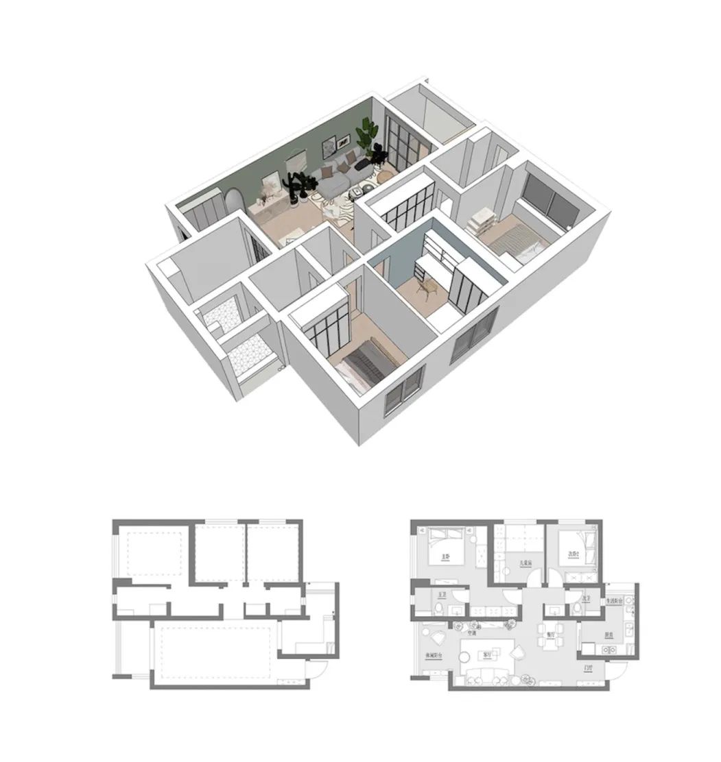 双流区99平米精装房变身度假风家居丨中国成都丨清羽设计-15