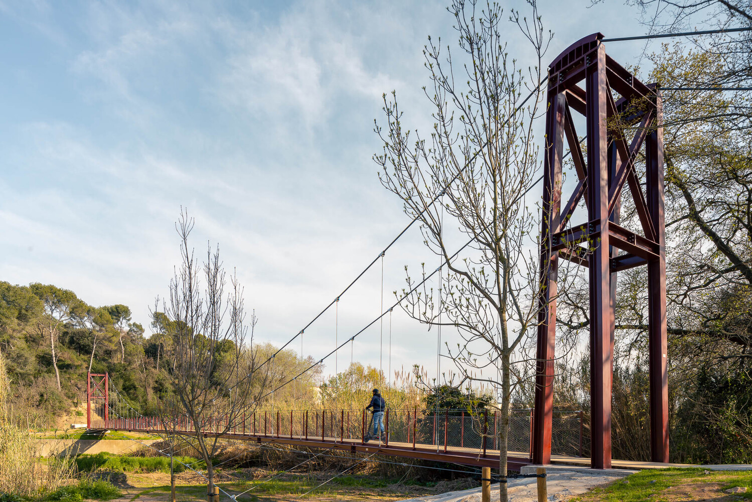 西班牙 Ripoll 河悬索桥-14