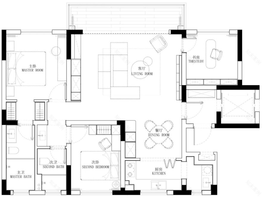 若草 · 浙江杭州精装房改造丨中国杭州丨菲拉设计-56