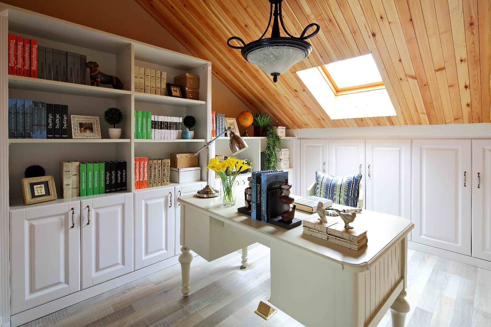 山语城 C2 样板间 | 美式田园风格挑空之家-39