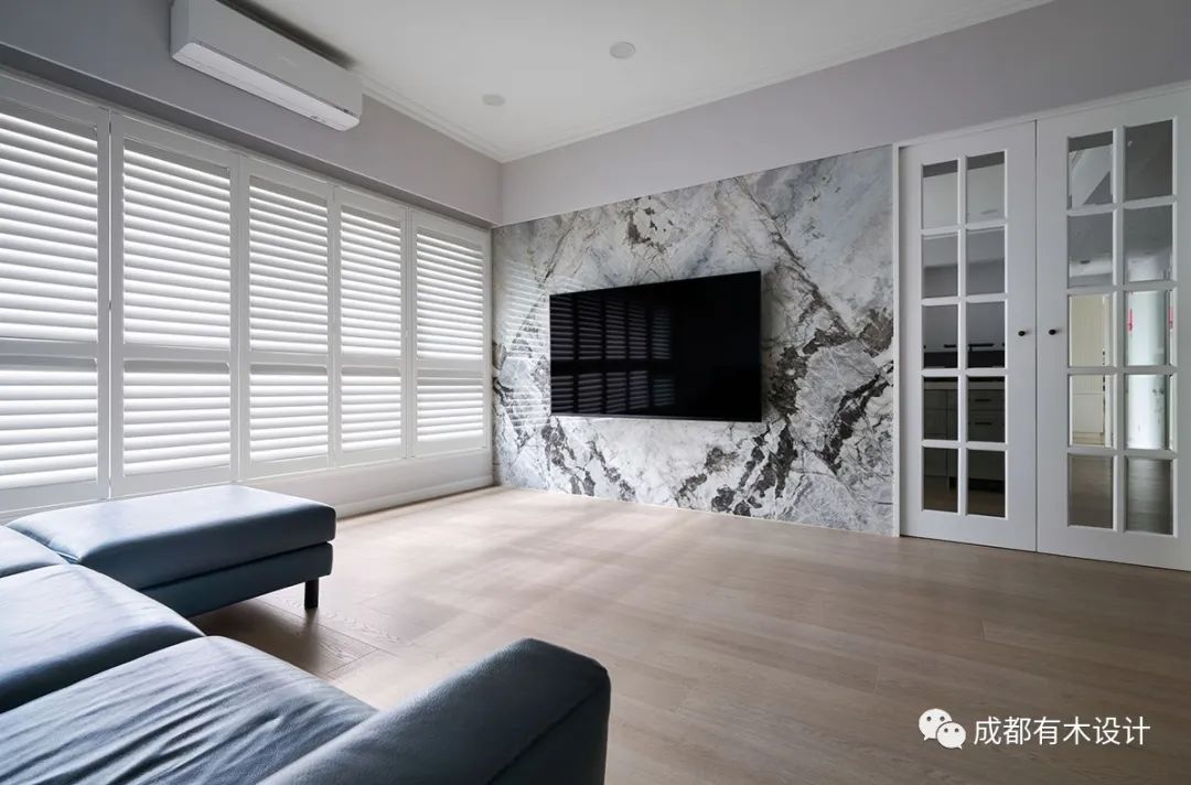 现代乡村风淡紫铃兰花色家邸设计丨欧德-11