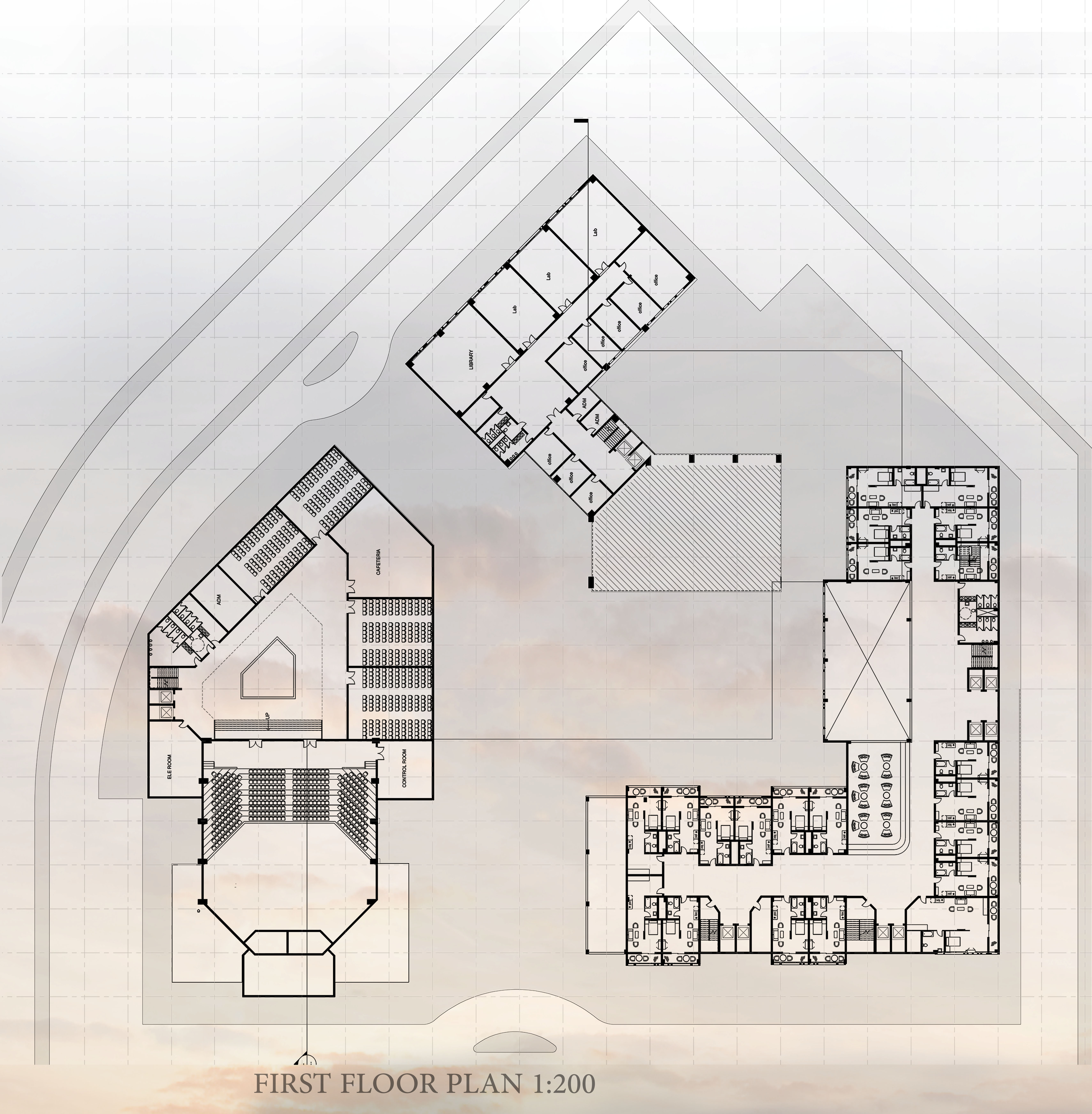 ٍSustainable Research Center with housing for students-5