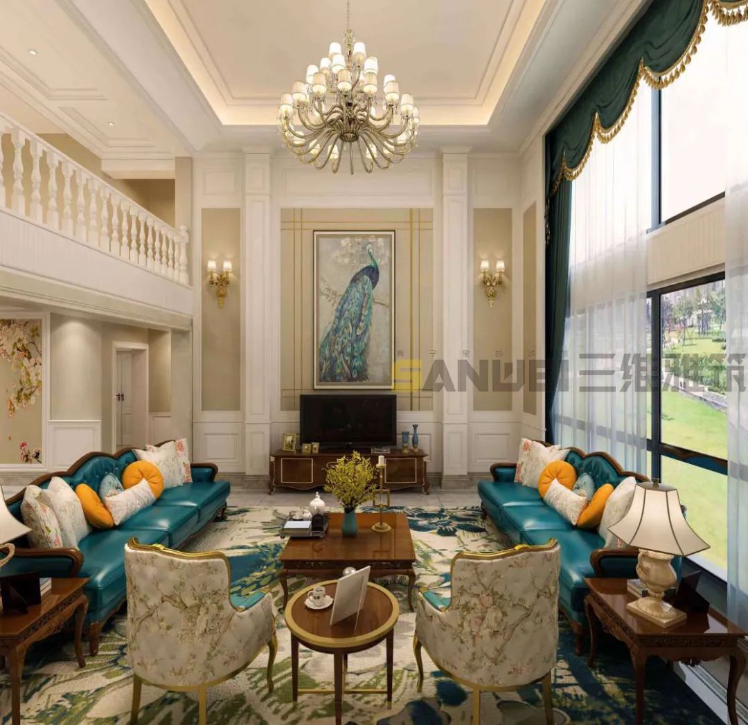 别墅挑空客厅设计,让空间更明亮开阔-10