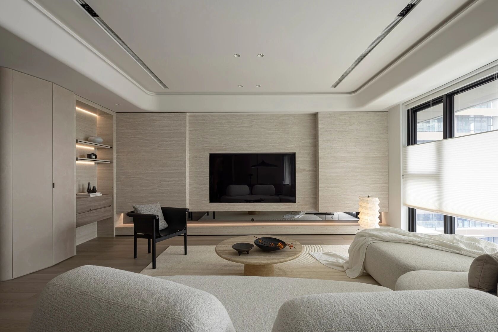 以大地色系与极简语言,构筑155平弹性功能丨中国台中丨新橙设计-4