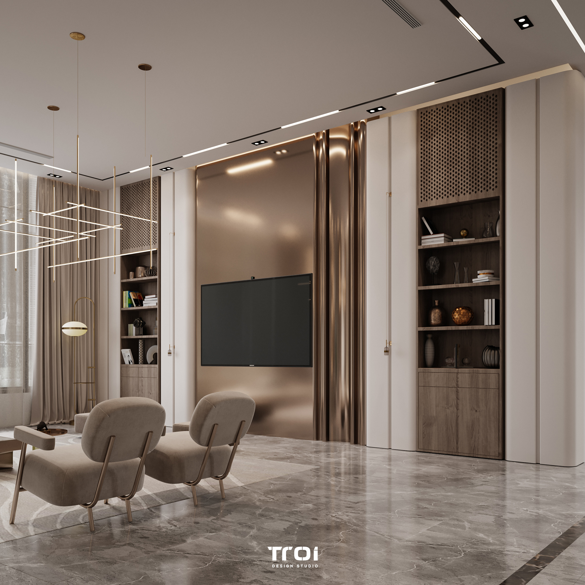 家庭大厅丨Troi Design Studio-13