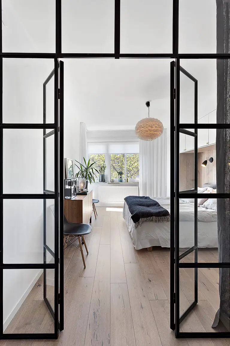 瑞典 92 平米三室一厅工业风公寓-12